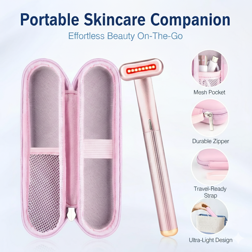 LED Red Light Therapy Facial Wand