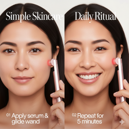 LED Red Light Therapy Facial Wand