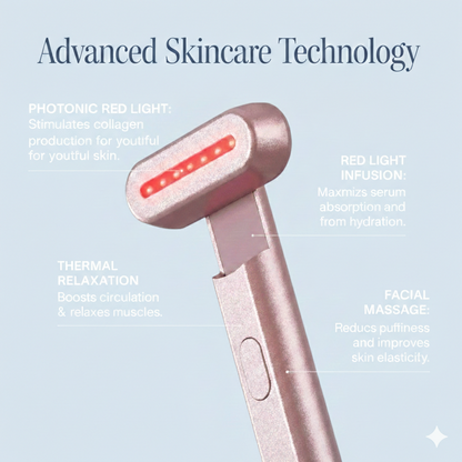 LED Red Light Therapy Facial Wand